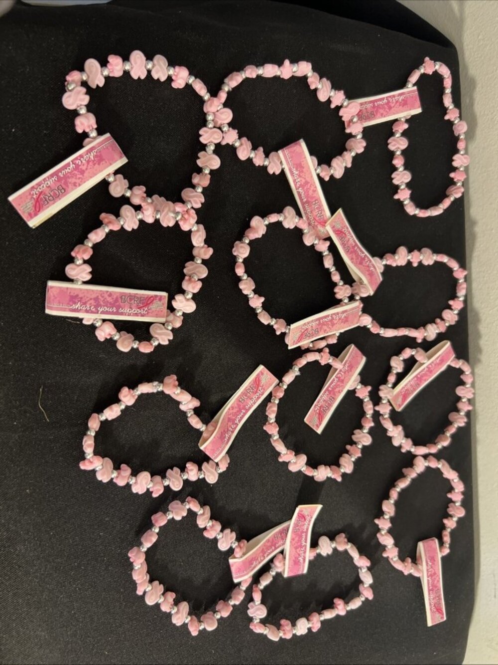 TRRTLZ Breast Cancer Awareness Bracelets Lot of 12